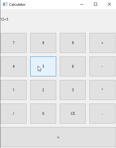 Image of the calculator running on Windows 10, with buttons in the style of Windows 7 / win32